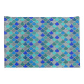 Housse D'oreillers Motif des nuances de gris bleu (Dos-Droit)