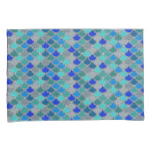 Housse D'oreillers Motif des nuances de gris bleu (devant-Droit)