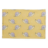 Housse D'oreillers Motif d'escargots et de torrents illustrés (Dos)