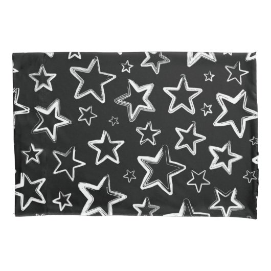 Housse D'oreillers Motif d'étoiles (devant)