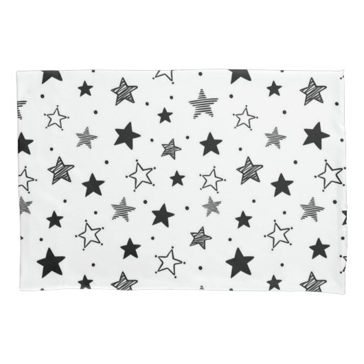 Housse D'oreillers Motif d'étoiles (devant)