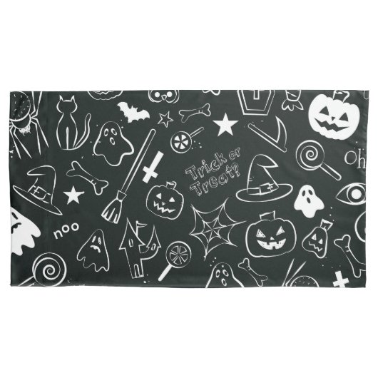 Housse D'oreillers Motif d'Halloween (devant)