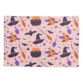 Housse D'oreillers Motif d'Halloween mou et rose (Dos)