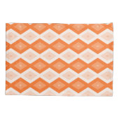 Housse D'oreillers Motif diamant orange (Dos)