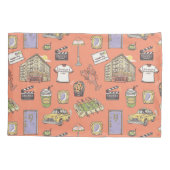 Housse D'oreillers Motif d'icônes colorées AMIS™ (Dos)