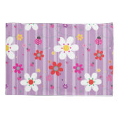 Housse D'oreillers Motif d'illustration rose Ladybug Floral Retro (Dos)