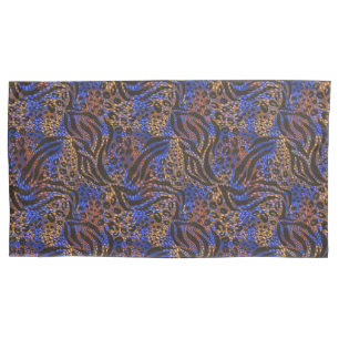Housse D'oreillers Motif d'impression Leopard et Zebra