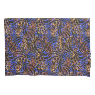 Housse D'oreillers Motif d'impression Leopard et Zebra