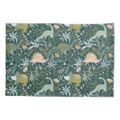 Housse D'oreillers Motif Dinosaur Vert (Dos-gauche)