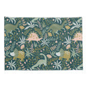 Housse D'oreillers Motif Dinosaur Vert (Dos-Droit)