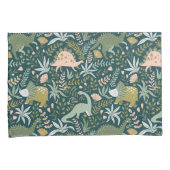 Housse D'oreillers Motif Dinosaur Vert (devant-Droit)