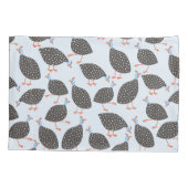 Housse D'oreillers Motif d'oiseaux de Guinée Fowl (Dos-gauche)