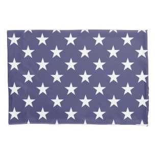 Housse D'oreillers Motif du Drapeau américain patriotique White Stars