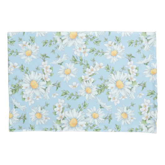 Housse D'oreillers Motif du jardin fleuri Pastel Daisy (devant)