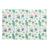 Housse D'oreillers Motif du jour de St Patrick d'aquarelle (Dos-gauche)