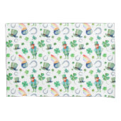 Housse D'oreillers Motif du jour de St Patrick d'aquarelle (devant-gauche)