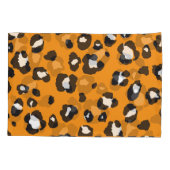 Housse D'oreillers Motif Empreinte de léopard classique (Dos)