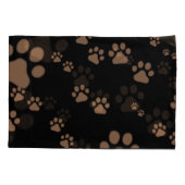 Housse D'oreillers Motif Empreintes de Patte (Dos-gauche)