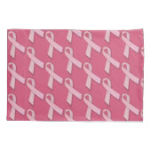 Housse D'oreillers Motif en carreaux rose (Dos)