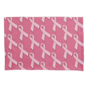 Housse D'oreillers Motif en carreaux rose