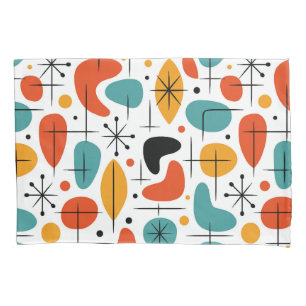 Housse D'oreillers Motif en étoile éclatée de style Mid Century Moder