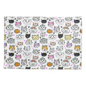 Housse D'oreillers Motif face chats Whimsical (Dos)