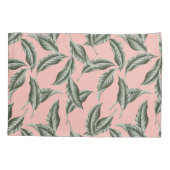 Housse D'oreillers Motif Feuille du jardin tropical (Dos)