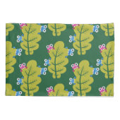 Housse D'oreillers Motif Feuille vert mignon (Dos)