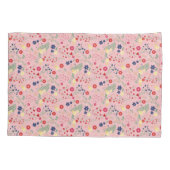 Housse D'oreillers Motif Fleur sauvage de jardin rose simple (Dos)