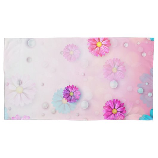 Housse D'oreillers Motif Fleurs 7 (devant)