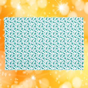 Housse D'oreillers Motif floral à Paisley sarcelle