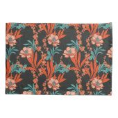 Housse D'oreillers Motif floral abstrait d'orange (Dos-gauche)