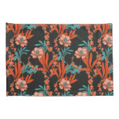 Housse D'oreillers Motif floral abstrait d'orange (Dos-Droit)