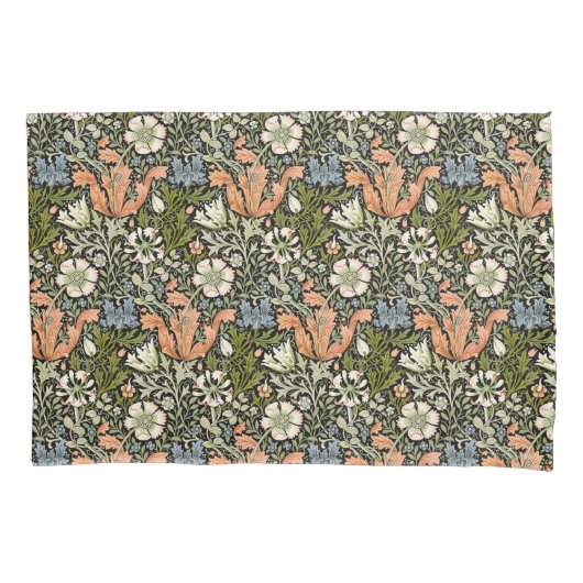 Housse D'oreillers Motif Floral Art Nouveau William Morris Compton (devant)