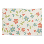 Housse D'oreillers Motif Floral Coussin Coque (Dos)