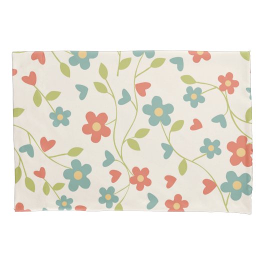 Housse D'oreillers Motif Floral Coussin Coque (devant)