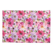 Housse D'oreillers Motif floral d'aquarelle d'été (Dos-gauche)