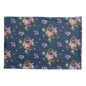 Housse D'oreillers Motif floral de bouquet rose (Dos-gauche)