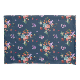 Housse D'oreillers Motif floral de bouquet rose