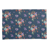 Housse D'oreillers Motif floral de bouquet rose (devant-Droit)