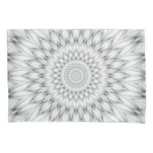 Housse D'oreillers Motif floral en noir et blanc