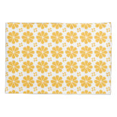 Housse D'oreillers Motif floral jaune (Dos)
