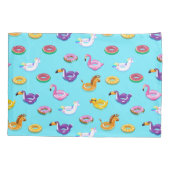 Housse D'oreillers Motif flottant de la piscine d'été (Dos-gauche)