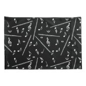 Housse D'oreillers Motif Flute Music Note (Dos-Droit)