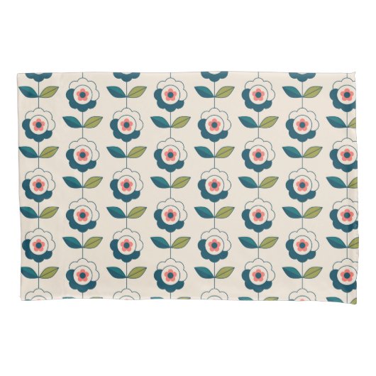Housse D'oreillers Motif Fun Jardin Retro (devant)