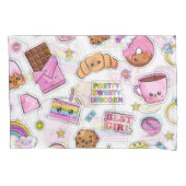 Housse D'oreillers Motif Funny Unicorn Magique Arc-en-ciel mou (devant-gauche)