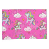 Housse D'oreillers Motif Funny Unicorn mignonne (devant-Droit)