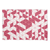 Housse D'oreillers Motif géométrique Magenta moderne (devant-gauche)