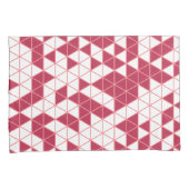 Housse D'oreillers Motif géométrique Magenta moderne (devant-Droit)