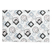 Housse D'oreillers Motif géométrique moderne multicolore (Dos)